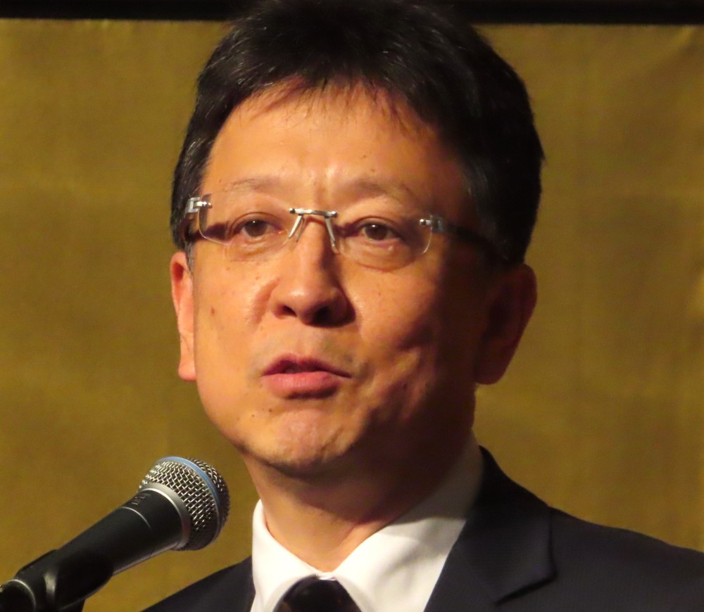 中田慎治 中田慎二理事長が新スローガンを表明・・」・・熊本青年会議所の新年会