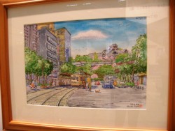 内藤謙一さんの熊本街並み水彩画展・・」・・鶴屋百貨店｜くま経
