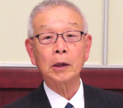 「外国人観光客は熊本城に集中している」と語る松岡泰輔(会長)