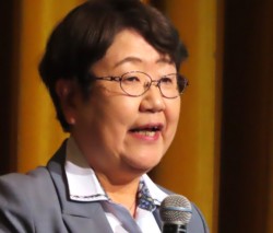「外国人増加で日本は共生競争時代に」と語る佐々木聖子理事