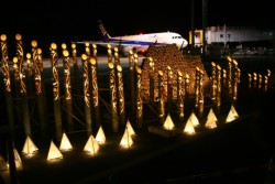 �������^�[�~�i���r�������̕~�n�ɒ|�����ݒu�A���z�I�Ȗ�̋�`���ʂ���