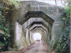 �����������ɂ�������h�~�Ɨ��΂悯�̘Z�p�`�̃g���l���B���𓖎��A���̌`����斱����͘Z�p���ƌĂ�ł����Ƃ���